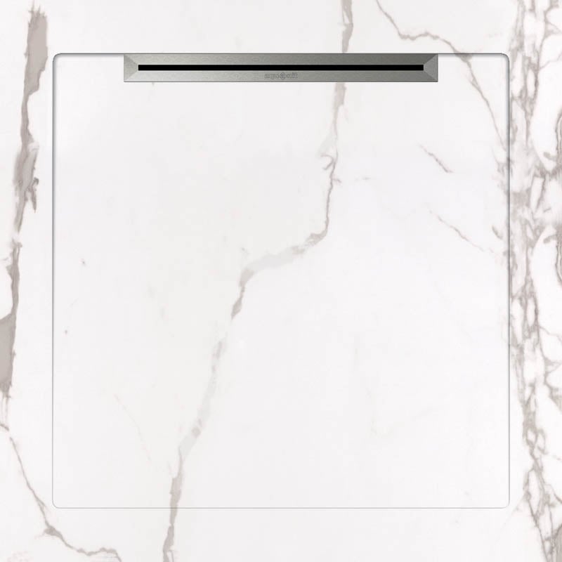 Seranit 90x90 Aquanit İnfinity Beyaz Slope Line Porselen Duş Karosu